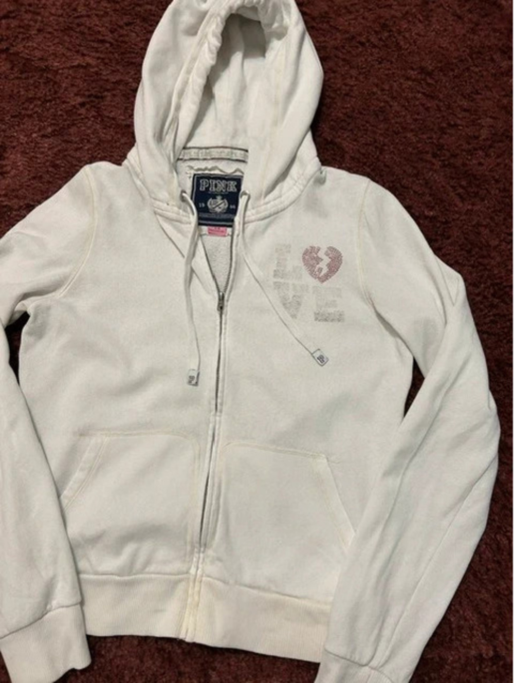 Victorias Secret Pink Broken heart hoodie
